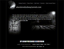 Tablet Screenshot of abandonedsubwaytunnels.com